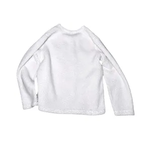 Harry Potter Hogwarts‎ embroidered White Fleece sweatshirt sweater XL thumbnail 2
