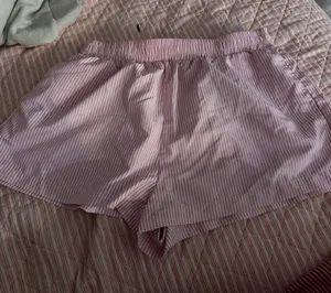 SheIn Pink Striped Shorts thumbnail 1