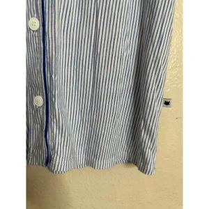 The Cat's Pajamas Set Blue White Stripe Pima Cotton Modal size S Lounge Sleep thumbnail 5