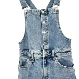 Free People Shelby Denim Overalls Blue Wash‎ Size 27 thumbnail 5
