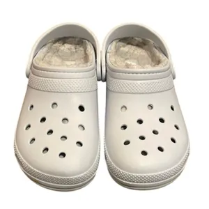 Crocs Blue Classic Lined Clog Shoes Unisex M9 W11 Comfort Faux Fur thumbnail 3