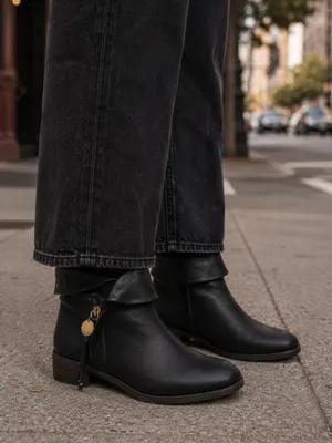 See By Chloe Masha Low Ankle Bootie Black Size EU 37 Minimalist Classic Timeless thumbnail 1