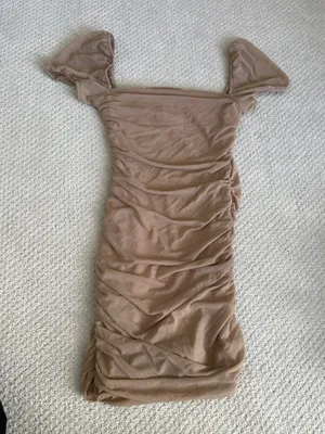 Tan Mini Dress thumbnail 5
