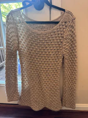 Knit sweater Tan Size L thumbnail 1