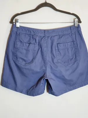 Natural Reflections Womens Blue Cotton Chino Shorts Size 10 thumbnail 3