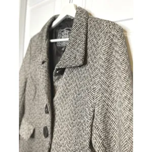 Last Kiss Herringbone Pea Coat‎ XL Wool Blend Mid Length thumbnail 3