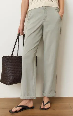 Marine Layer Saturday Pants Faded Olive Green XS thumbnail 1