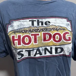 NASCAR The Hot Dog Stand Graphic T-shirt Blue Fourth Of July Racing Large thumbnail 2