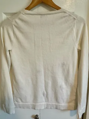 J. Crew Embroidered Fruit Teddie Sweater Size S thumbnail 5