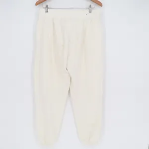 Garage Women Cream Off-White Fleece Relaxed Jogger Sweatpants Size Large thumbnail 5