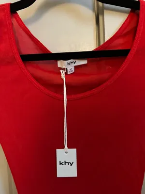 Khy Red Maxi Cover Up Size XS thumbnail 2