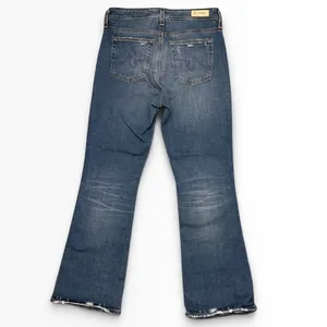AG‎ Adriano Goldschmied Farrah Boot Crop High Rise Distressed Fray Jeans Size 27 thumbnail 2