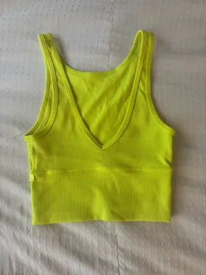 Lululemon Power Pivot Tank Highlighter yellow thumbnail 2