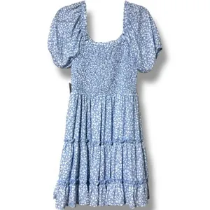 ALTAR’D STATE women’s XL cinched elastic bust tiered lined dress puff sleeves thumbnail 2
