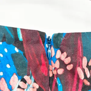 Eva Franco Tropical Sweetheart Tie‎ Front Puff Sleeve Blouse 4 Midnight Jungle thumbnail 11