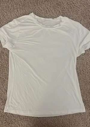 Amazon Tight Plain White Shirt thumbnail 1