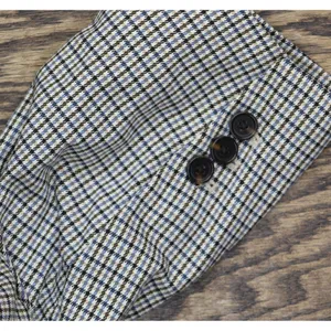 NWT Mango Double-Breasted Check Blazer Coat Jacket Charlotte Brown Multi 2XL thumbnail 8