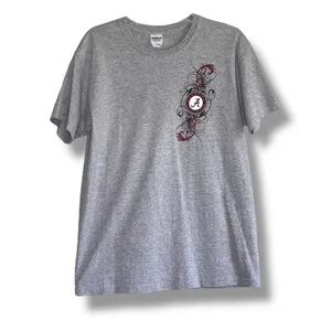 Gildan Ultra Cotton Alabama Crimson Tide Collegiate short sleeve T-shirt Medium thumbnail 2