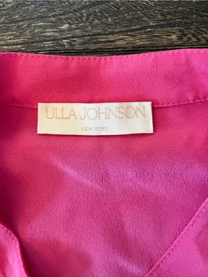 Ulla Johnson Adalyn Dress Women 6 Fuchsia Excellent Silk Ruffle Mini thumbnail 7