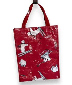 Vera Bradley Beary Merry Polar Bears Market Tote Shopping Bag Reusable Christmas thumbnail 4