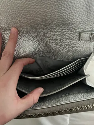 Tory Burch Gray Purse thumbnail 5