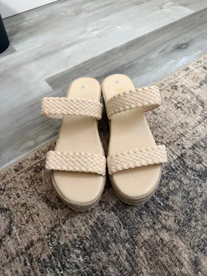 Platform wedges Tan Size 8.5 thumbnail 5