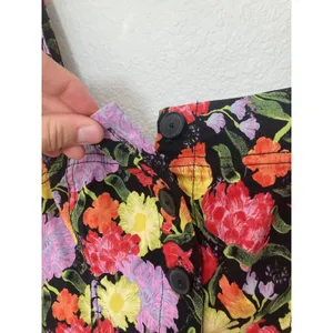 Anthropologie Yukiko Noritake Maeve Portside Button Colorful Floral Romper 8 thumbnail 8