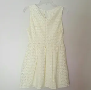 Spring Yellow Floral Lace Dress, Forever 21, Size Medium thumbnail 6