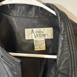 vintage‎ andrea viccaro leather jacket thumbnail 2