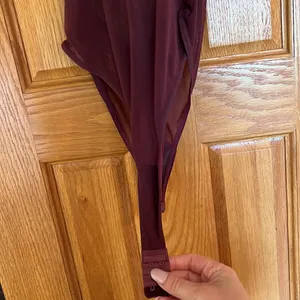 White Fox Boutique Plum Lace Sheer Bodysuit thumbnail 7