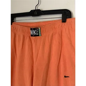 Nike Women’s Cotton Acid Wash Orange Fleece Lightweight Joggers L Athleisure thumbnail 4