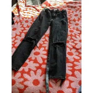 Abercrombie black high rise jeans thumbnail 6