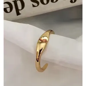 Boutique NEW 14k Yellow Gold Wave Ring | Gold‎ Plated Sterling Silver thumbnail 4