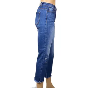 DESIGUAL EXOTIC Celana jeans- Pakaian Jadi Wanita- floral appliqué Size 30 EUC thumbnail 6