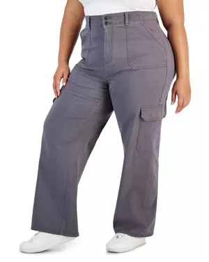 Re Generation Celebrity Pink Womens Cargo Pants Size 16 Gray Relaxed Utility Fit thumbnail 1