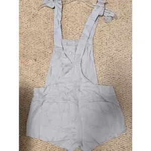 NWT Micro Shortalls Pale Blue Button Front Overall Shorts S Boho Knot Sisters thumbnail 4