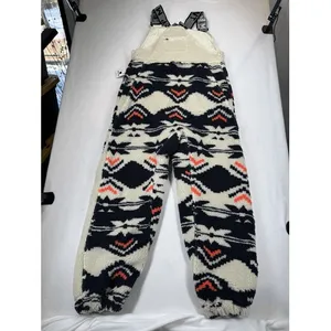 Free People Movement Printed Hit The Slopes Salopette Black Fairisle Combo Sz XS thumbnail 6