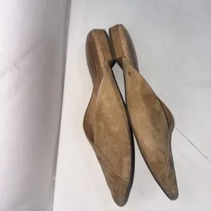Birdies Pointed Toe Swan Quilted Insole Flat Mule Golden Tan Suede Shoes Size 8‎ thumbnail 5