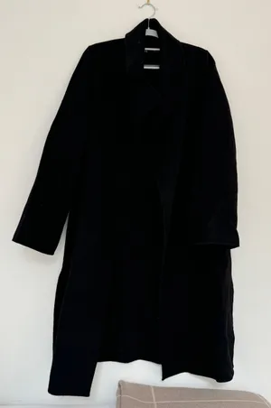 Zara Black Wool Collared Coat thumbnail 1
