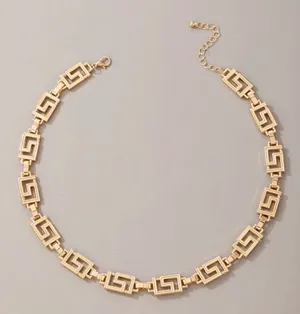 New Detail Gold Necklace thumbnail 2