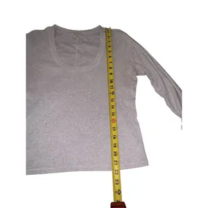 Z‎ Supply Ribbed Scoop Neck Top Womens XL Heather Grey Long Sleeve Minimalist thumbnail 5