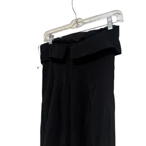 Banana Republic Black Foldover Column Maxi dress Stretch 00 Petite thumbnail 6