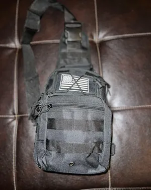 Tactical Sling Carry Tote. Black thumbnail 1