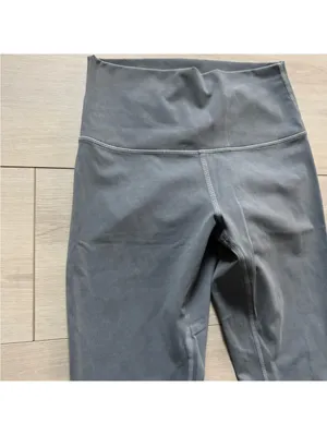 Lululemon Wunder Under High-Rise fitted tight 28” retro acid/mineral wash size 4 thumbnail 2