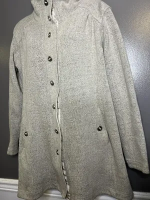 Kuhl Jacket Womens XL Gray Fleece Button Front Collared Mid Length Casual thumbnail 5