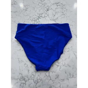 NWOT Quince Electric Blue Italian High Rise Bikini Bottoms Size XL thumbnail 2
