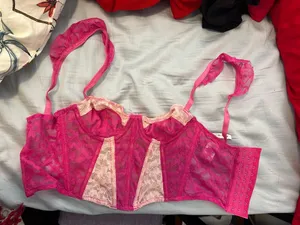 Corset Crop Top Pink Size 2 thumbnail 4