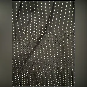 Ann Taylor Black White Polka Dot‎ Midi Dress Eyelet Hem Spaghetti Straps Size 4 thumbnail 3