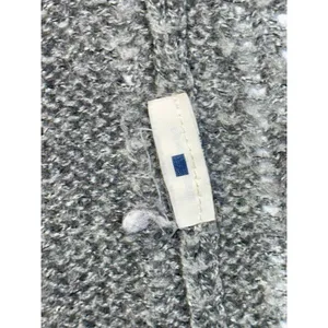 Abercrombie & Fitch Gray Open Knit Logo Long Sleeve Cardigan Sweater Top Size XL thumbnail 4