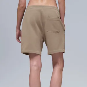 alo Yoga UNISEX ‘The Chill Short’ ‘Gravel’ Tan Sweat Shorts thumbnail 4